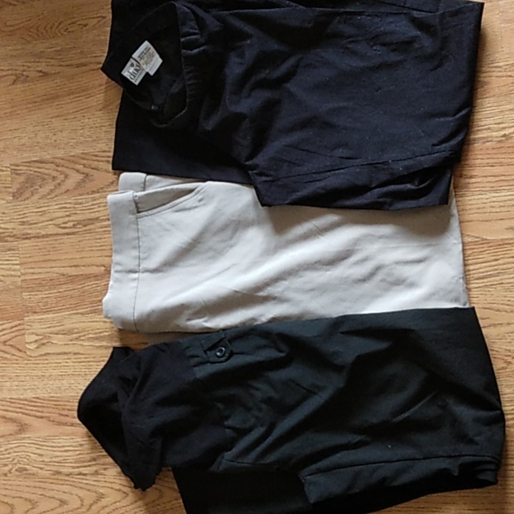 Maternity pants black and khaki size medium